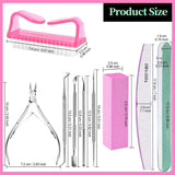 FANDAMEI Manikyr Set, Buffer Für Nägel, Nagelfeile 100/180, Nagelfeilen Für Gelnägel, Nagelhautschieber, Buffer Für Gelnägel, Feilen Für Gelnägel, Nagelzange, Nagelfeilen Set, Maniküre & Pedikyr Set