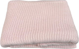 Familjesängkläder Rosa cellfilt för dubbelsäng, bomull, stort överkast, vändbart, lätt, termiskt, mjukt, traditionellt cellfilt, 230 X 230 cm täcken och täcken Naty Shop