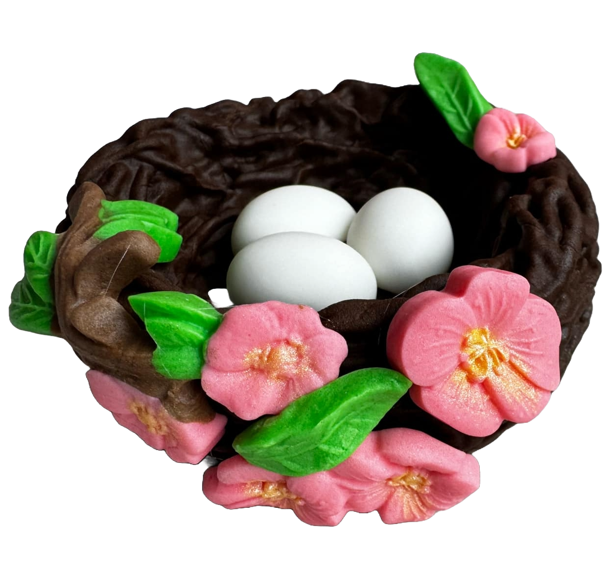 Ätbar sugarpaste dekoration, Bird's nest Sugarpaste dekorationer Nati Shop