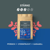 Melitta Manufaktur-Kaffee Guatemala Honung, Spezialitäten, 250g, Ganze Bohnen, Ungemahlen, Single-Origin, Sanfte Trommelröstung, Geröstet i Deutschland, Stärke 3