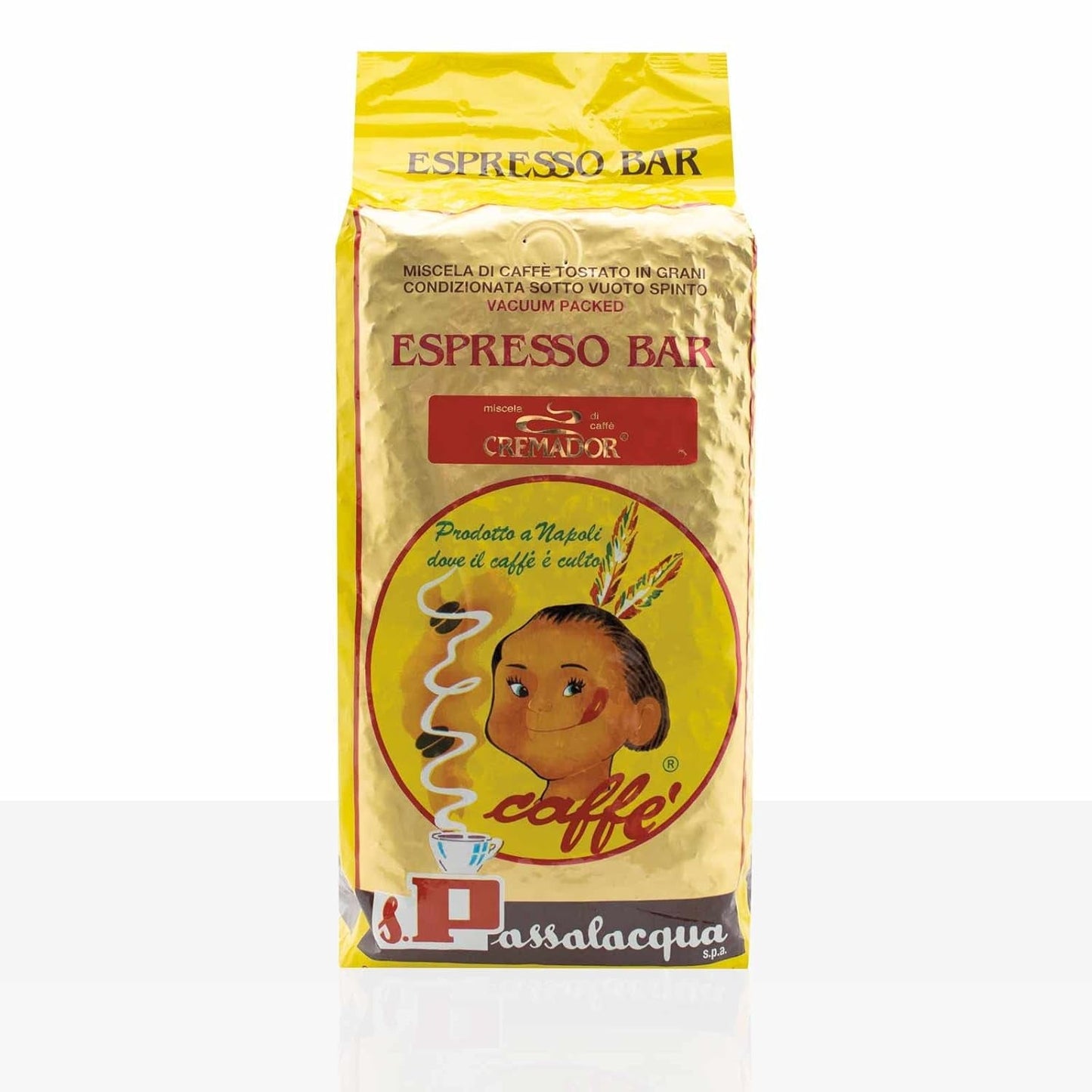 *WOW* Passalacqua Cremador kaffebönor, 6 förpackningar med 1000 g vardera, kaffe 6 kg