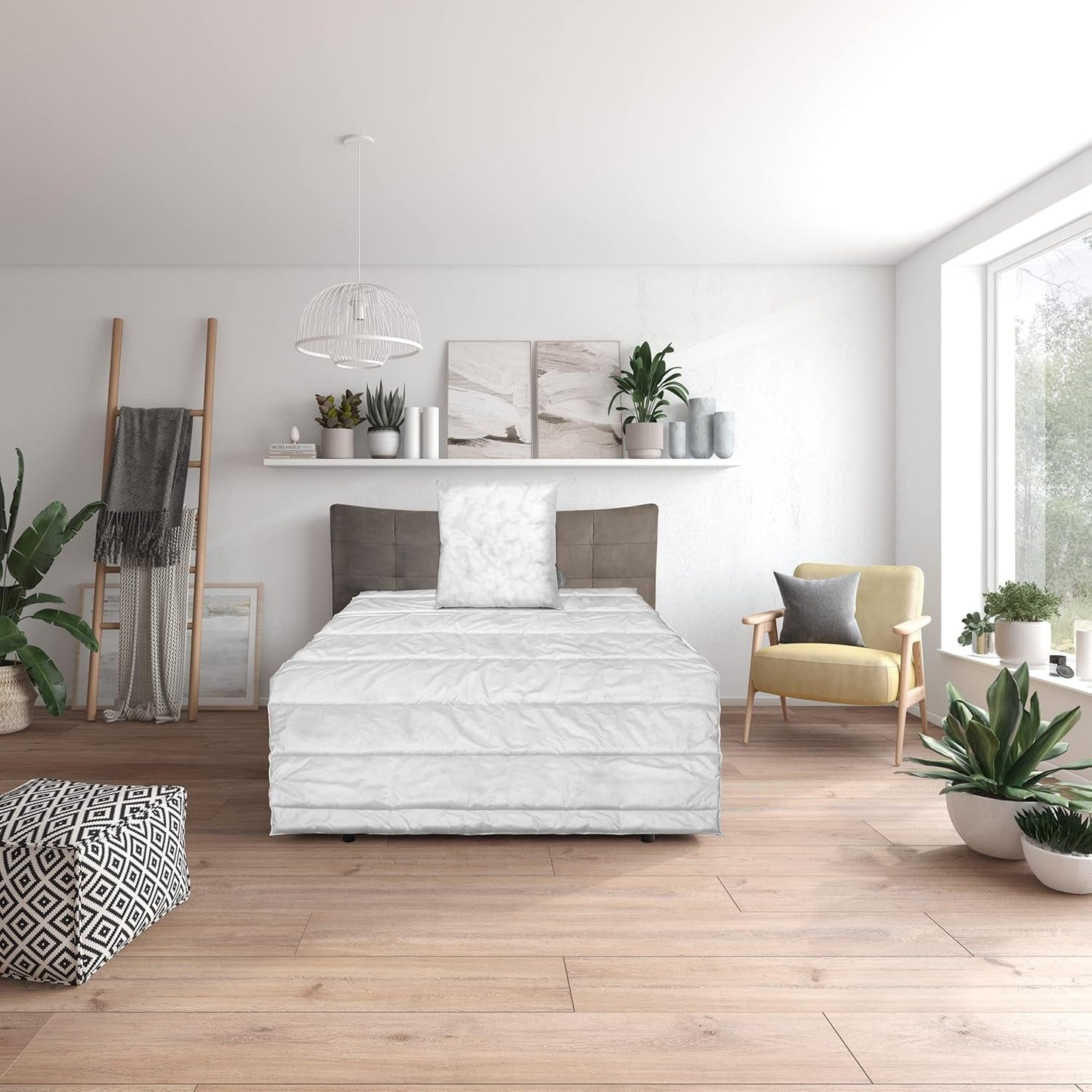 Traumnacht Green basbäddset bestående av ett täcke för året runt, 135 X 200 cm + kudde 80 X 80 cm, Oeko-Tex-certifierat, tillverkat enligt tysk kvalitetsstandard Täcken och täcken Naty Shop All-season sängset 135 X 200 Cm