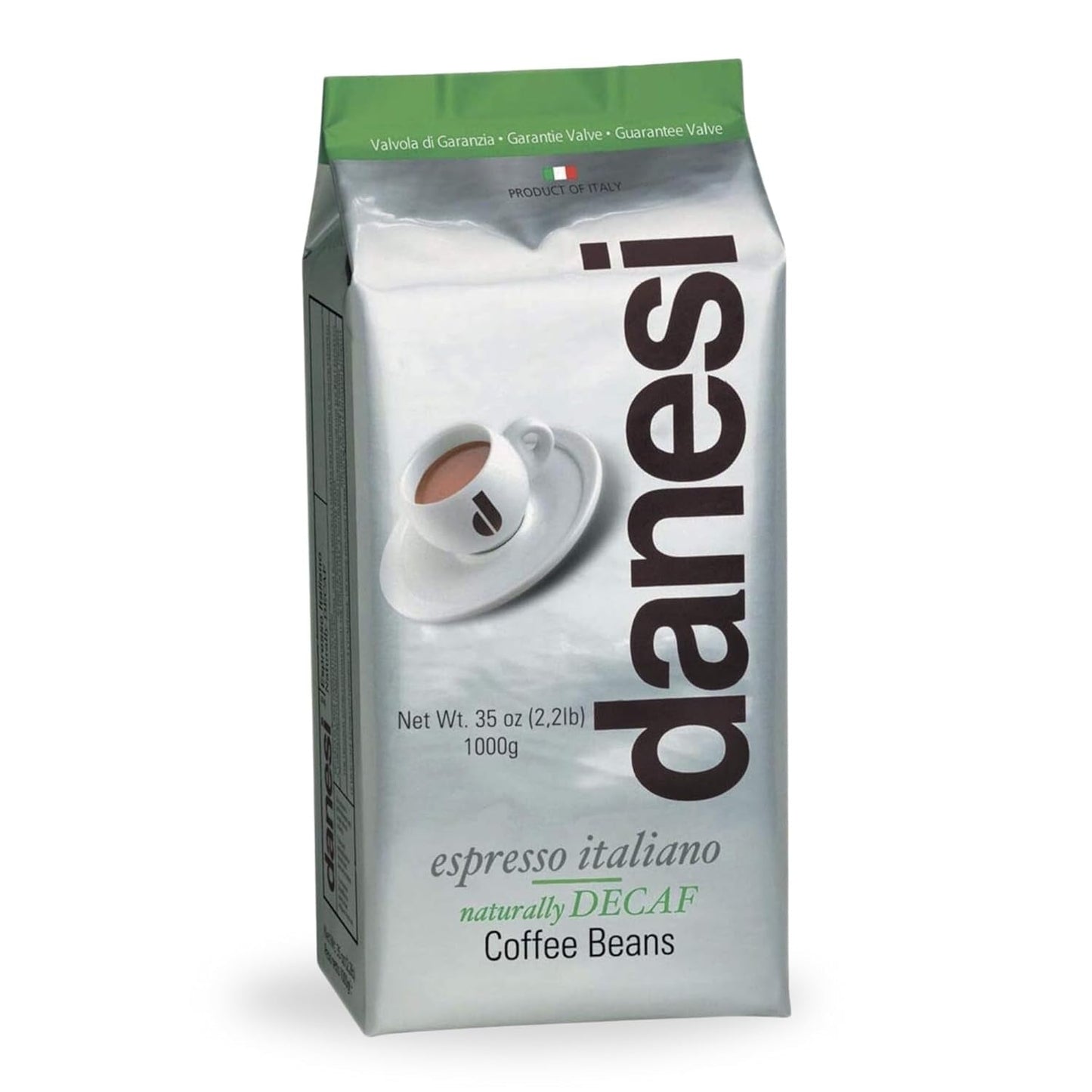 Danesi Decafeinato (Koffeinfri), bönor, 1 förpackning (1 x 1 kg)