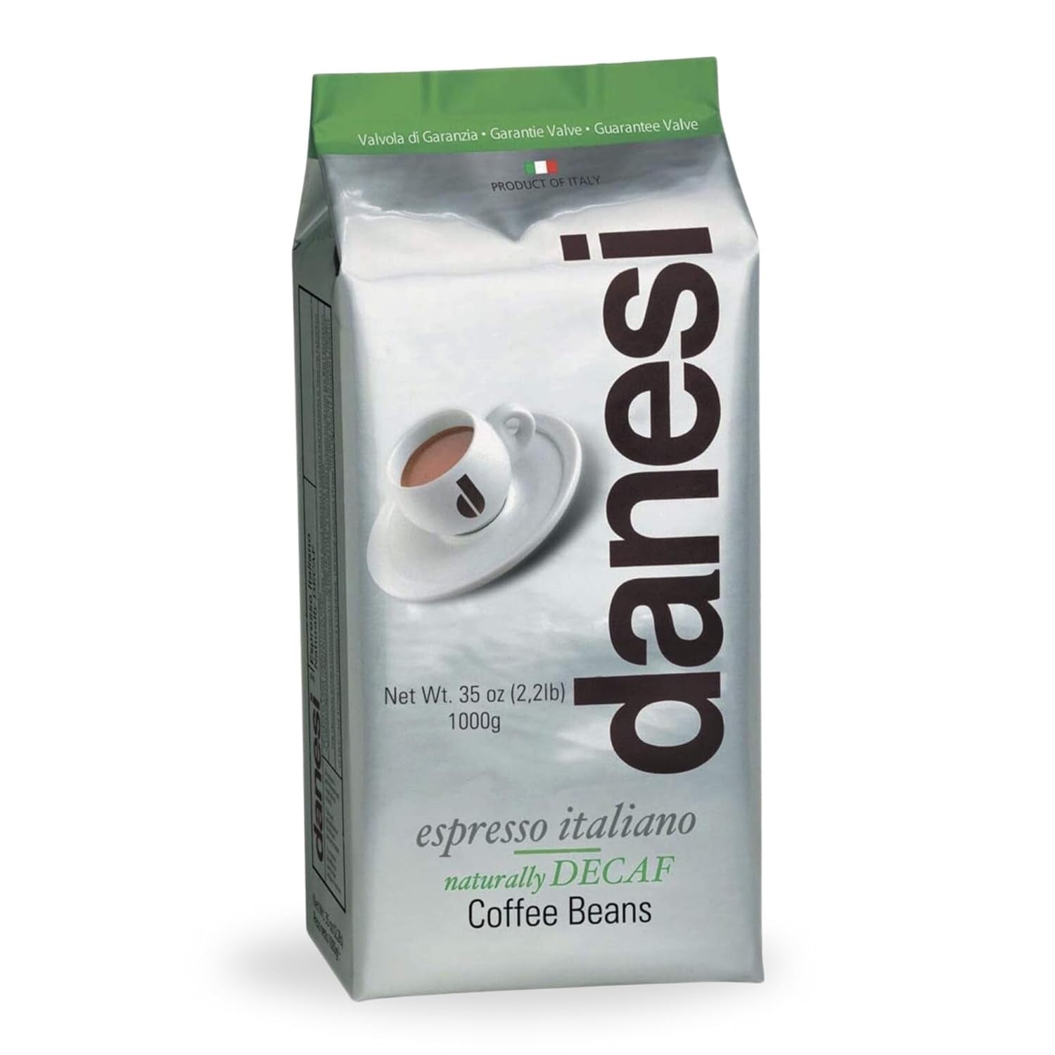 Danesi Decafeinato (Koffeinfri), bönor, 1 förpackning (1 x 1 kg)