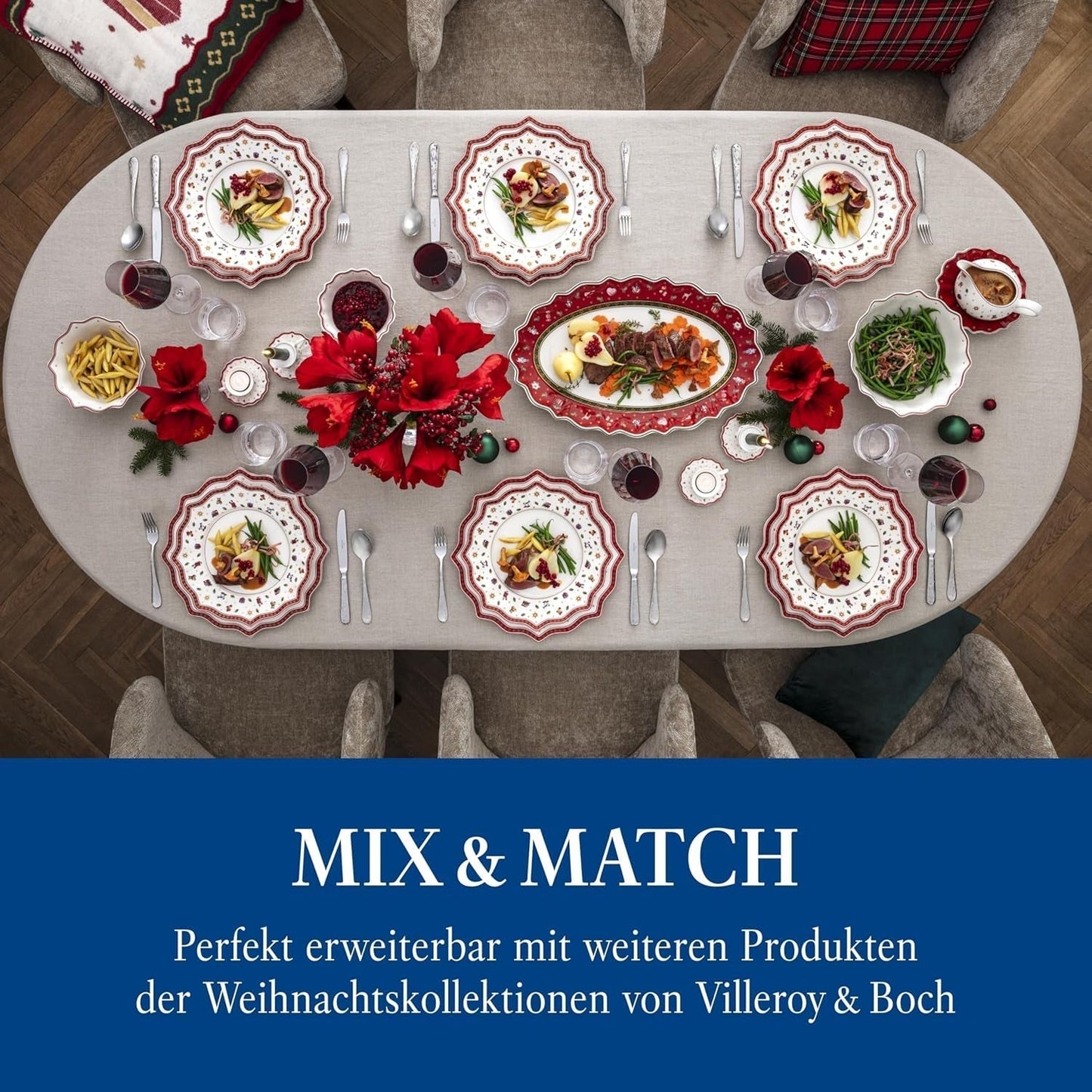 Villeroy & Boch - Toy'S Delight kaffeskedsset 6 delar Silver Platinum, tål diskmaskin Kitchen Naty Shop