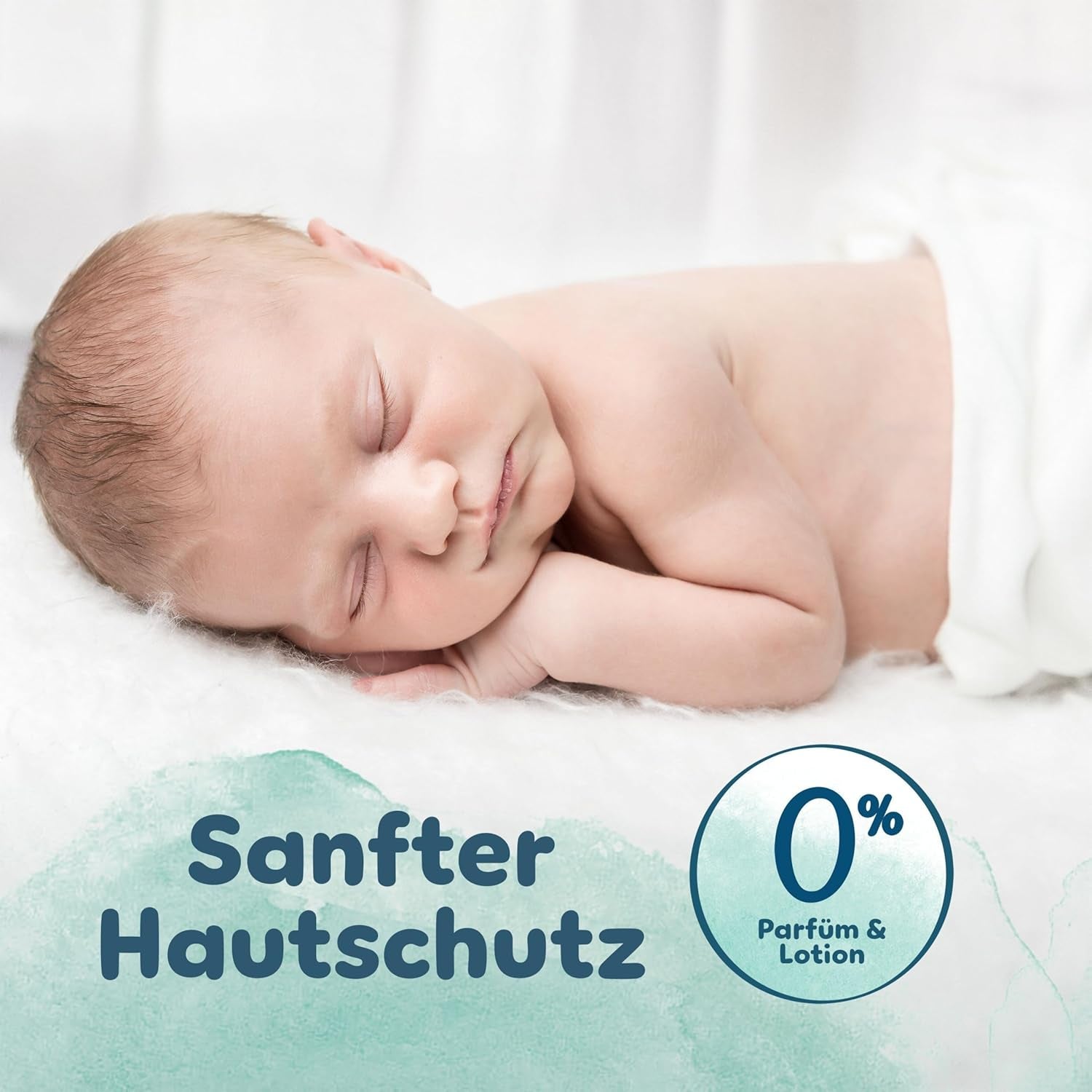 Pampers Harmony blöjor storlek 1, 180 blöjor, 2kg-5kg, skonsamt hudskydd med 100% Pampers skydd