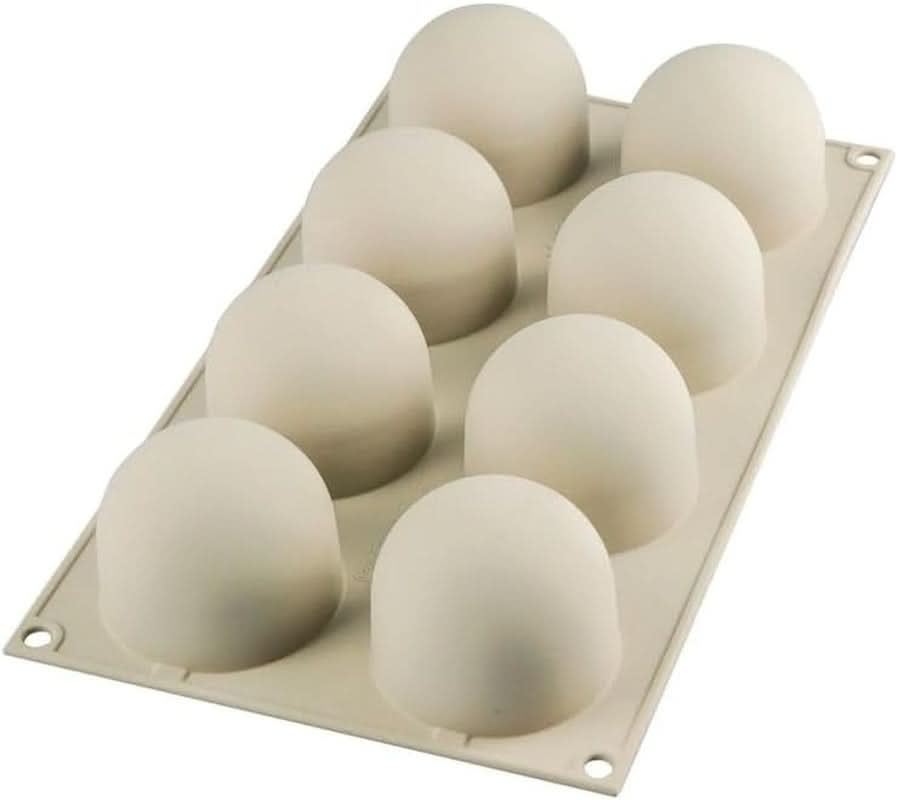 Silikomart, Form för Tartufo silikonkakor, 8 enkla portar, Ø 62 H 52 mm Kitchen Naty Shop