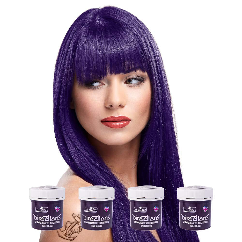 Instruktioner semi-permanent hårfärg 88ml - Fluorescerande Orange Hårfärgning Naty Shop Svart 88 Ml (paket med 4)