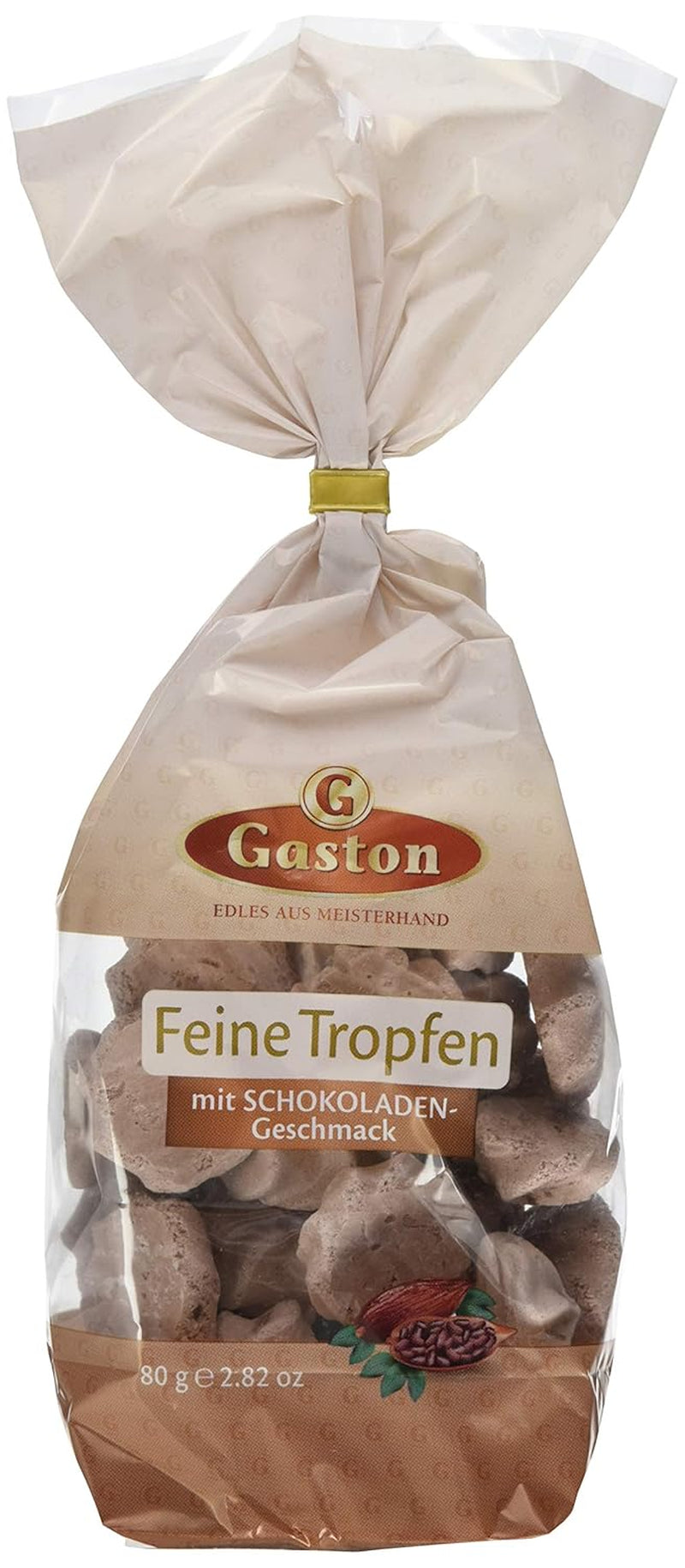 Fina droppar med chokladsmak Förpackning om 18 (18 x 80 g)