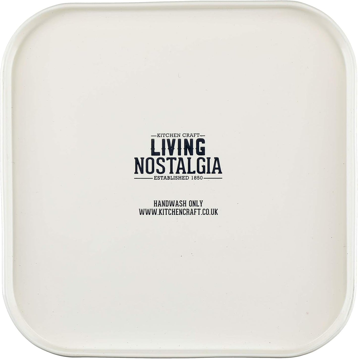 KitchenCraft Living Nostalgia set med 3 förvaringsburkar för te, socker och kaffe i presentförpackning, stål, antik kräm, 11 cm x 11 cm x 17 cm, vintageblå matförvaringslådor Naty Shop