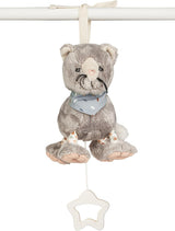 Sterntaler S cat Lilly speldosa - babyspeldosa av mjukt tyg - plyschleksak för barn att knyta - sömnhjälp har en lugnande effekt hemma och på språng, grå Toys Bebe Naty Shop