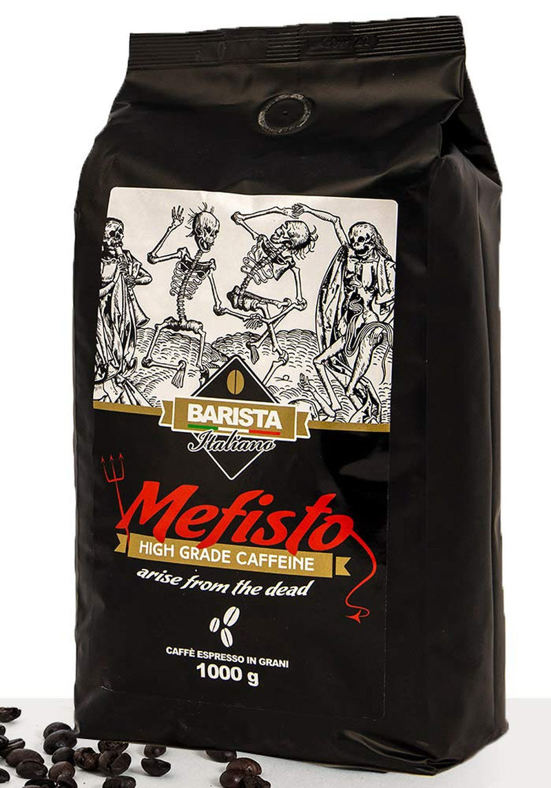 🔱 Mephisto - Extremt starkt kaffe 🔱 1 kg kaffebönor 🔱 Kaffe med hög koffeinhalt 🔱 Robust Premium