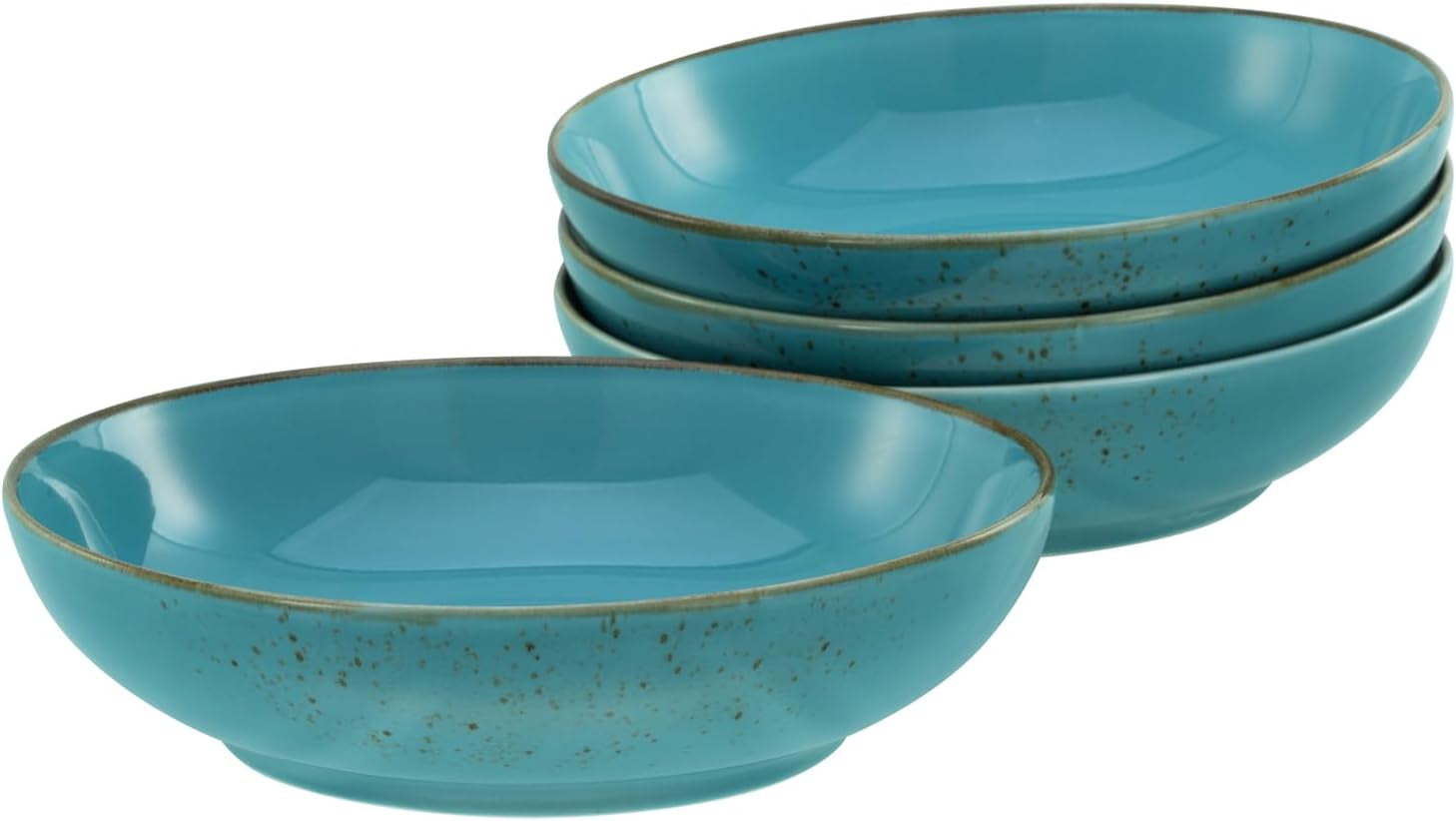 Creatable, 21683, Serie Nature Collection Water, 4-teiliges Geschirrset für 4 Personen, Poke Bowl aus Steinzeug, spülmaschinen- och mikrowellengeeignet, Qualitätsproduktion