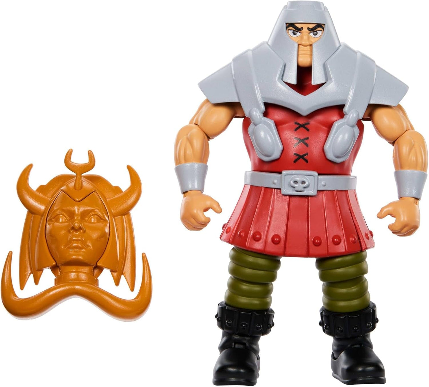 Masters of the Universe Origins Actionfigur Ram Man från den tecknade samlingen, ca. 14 cm lång MOTU Ram Figur 1980-tals-TV Detaljerad design och tillbehör JBM77 Actionfigurer Naty Shop Standardtitel