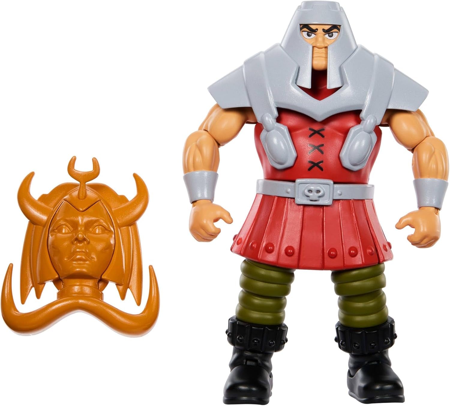 Masters of the Universe Origins Actionfigur Ram Man från den tecknade samlingen, ca. 14 cm lång MOTU Ram Figur 1980-tals-TV Detaljerad design och tillbehör JBM77 Actionfigurer Naty Shop Standardtitel
