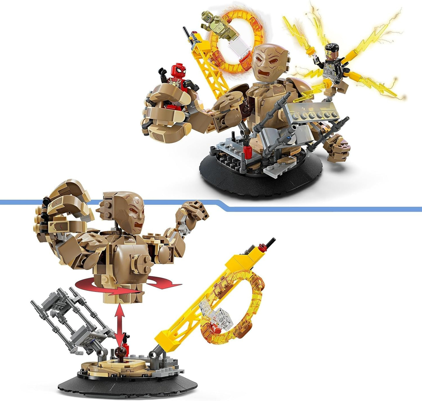 LEGO Marvel Spider-Man vs. Sandman: Showdown Superhjälteleksak med figurer inklusive ödla och elektrorollspel Byggleksak Present till actionentusiaster pojkar och flickor 76280 Byggset Besuche den LEGO-Store