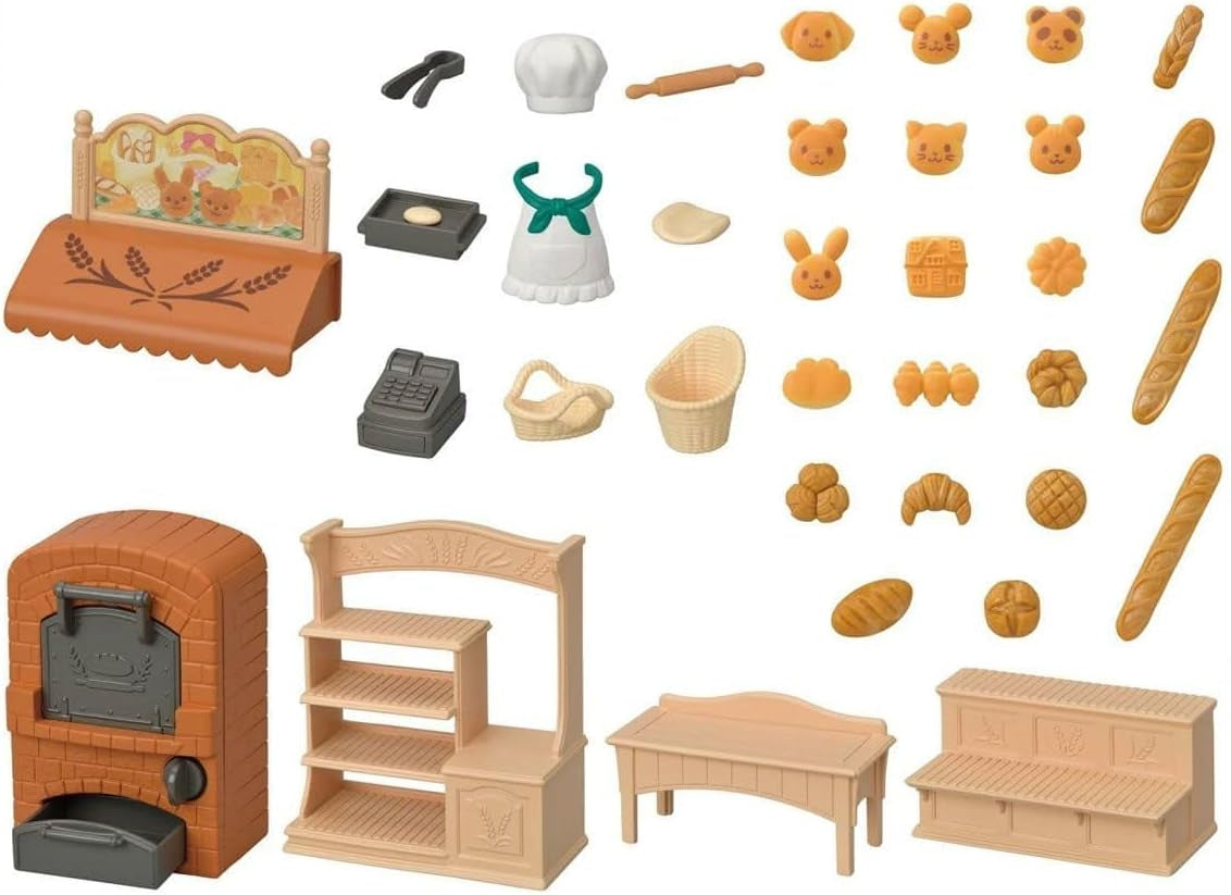 Sylvanian Families 5536 Starter House Bageri Set - Dollhouse Lekset Dollhouses Naty Shop