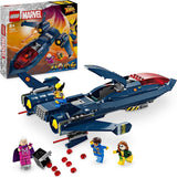 LEGO Marvel X-Jet X-Men byggbar flygplansmodell med figurer inklusive Wolverine och Rogue Kids Superhjälteleksakspresent för pojkar och flickor 8 år gamla 76281 Byggset Beuche den LEGO-Store Singel