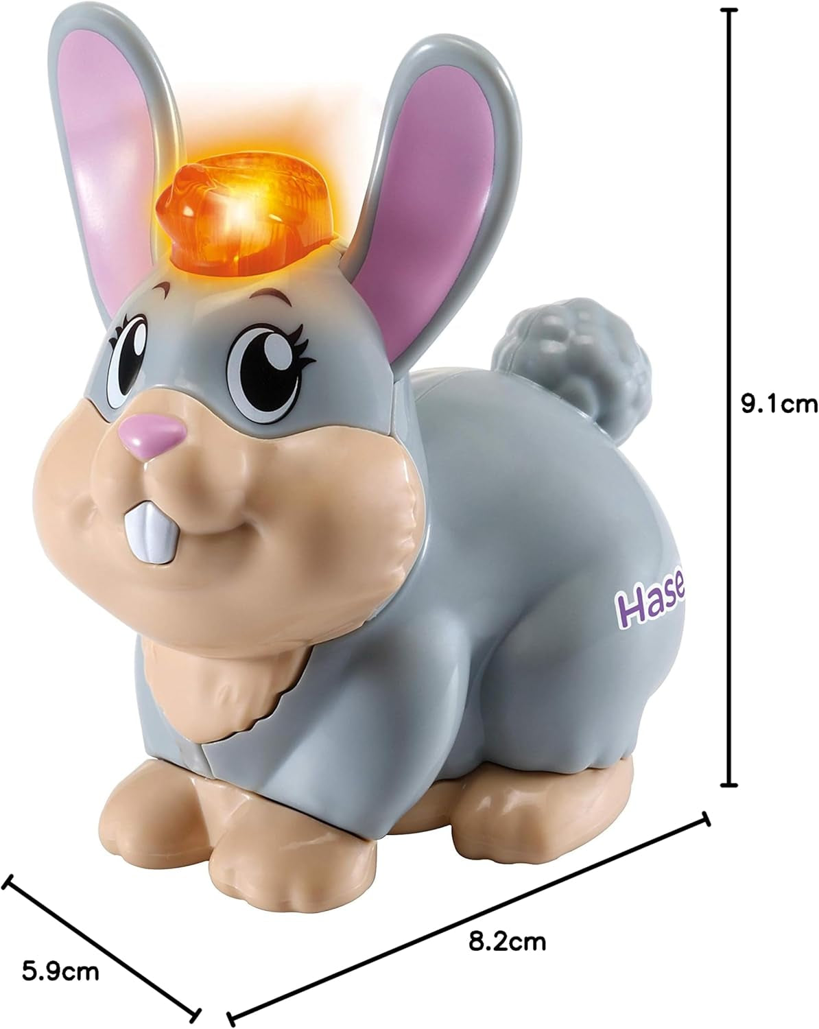 Vtech Tip Tap Baby Animals - Kanin - Interaktiv leksak med ljus och musik för fantasifulla rollspel - För barn 1-5 år Bebe Toys Naty Shop