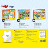 HABA brandkårspussel - 3-delat set för barn från 3 år och uppåt Polis- och ambulanspapppussel - Främjar finmotorik och koncentration - 1302759001 Puzzle Naty Shop