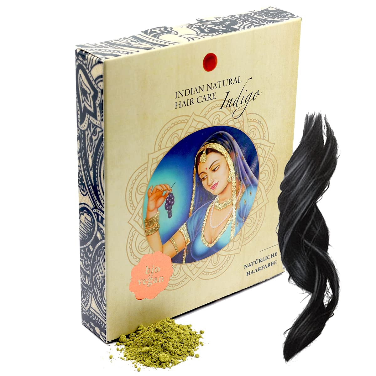 Indigo - Svart - Naturlig hårfärg - Pulver - 200g Hårfärgning Naty Shop Standardtitel