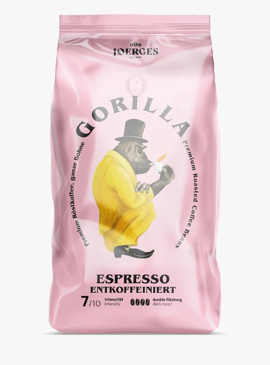 Espresso GORILLA 1000g koffeinfria, hela bönor