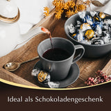 Lindor chokladbollar 70% extra mörk kakao | 137g påse | Ca. 10 bollar fin mörk choklad med fyllning som smälter i munnen | Gåva av choklad | Choklad present