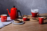Le Creuset mjölkmugg i stengods, 150 ml, körsbärsröd, 91051700060099