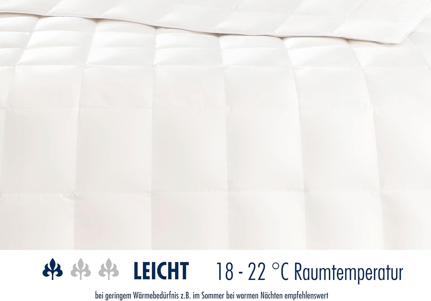 Irisette Nora duntäcke Lätt sommartäcke med 100% bomullsöverdrag, 100% dunfyllning klass I, 135 X 200 cm, Oeko-Tex certifierad, tillverkad enligt tysk kvalitetsstandard Täcken och täcken Naty Shop