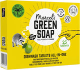 Marcel'S Green Soap Diskmaskin Tabs Allt-i-ett - Grapefrukt & Lime - 25 delar Köksdiskmedel Naty Shop