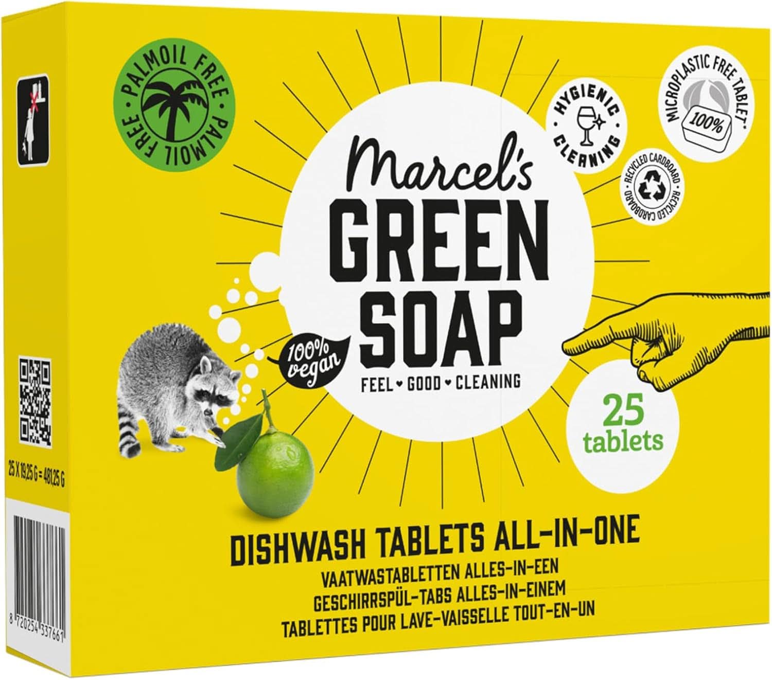 Marcel'S Green Soap Diskmaskin Tabs Allt-i-ett - Grapefrukt & Lime - 25 delar Köksdiskmedel Naty Shop