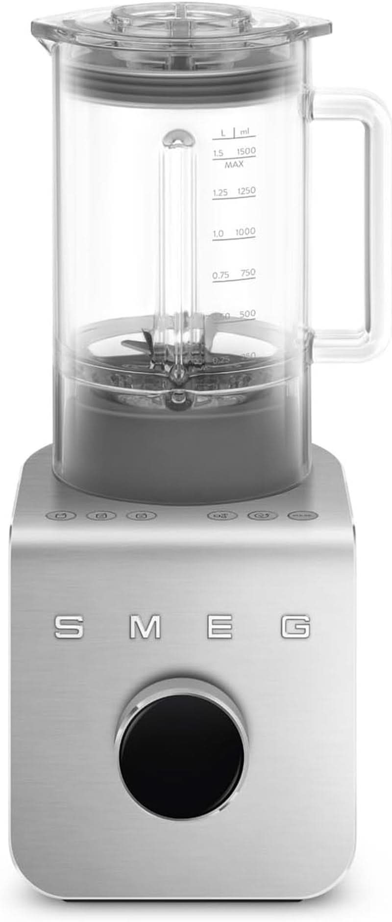 SMEG, Hochleistungsmixer BLC01BLMEU, 5 förinställda program, 9 manuella hastigheter, Paus & Puls-Funktion, Kunststoffgehäuse, Rutschfeste Basis, 1400 W, Schwarz Kitchen Naty Shop
