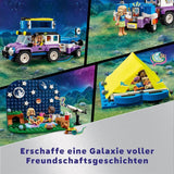LEGO Friends Stargazer campingfordonsset med terrängfordon och leksaksteleskop, present till flickor och pojkar från 7 år, innehåller lekfigurer Nova, Aliya och en hund 42603 Byggset Besuche den LEGO-Store