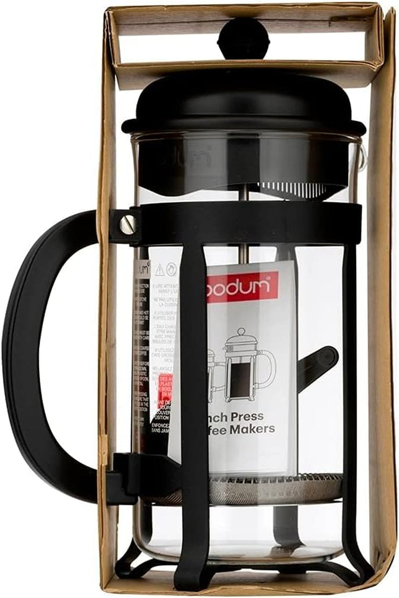 Bodum 1908-01 Java kaffebryggare, 8 koppar, 1 L, flerlager, svart, 10,6 x 16,3 x 24,5 cm, 6 st.