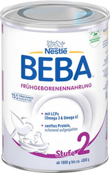 Mat för för tidigt födda barn BEBA Level 2, Specialfoder för för tidigt födda barn och lågviktiga nyfödda, färdig att dricka, förpackning om 32 (32 x 90 ml) Naty Shop