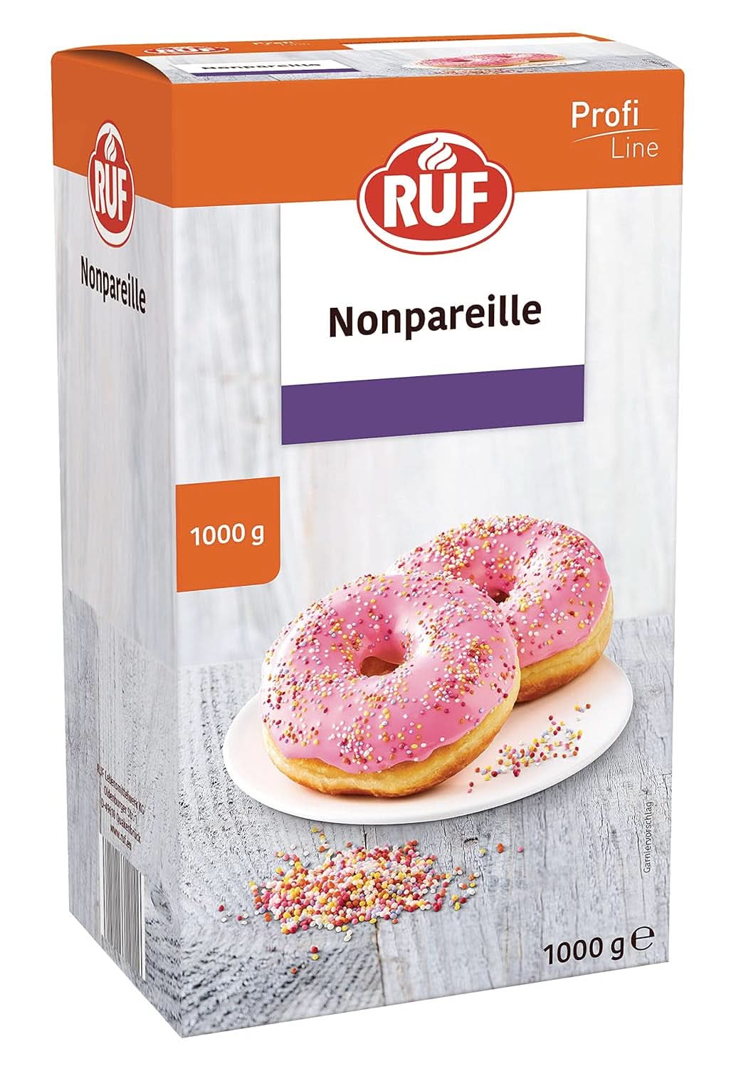 RUF regnbågsfärgade sockerströssel, 1 kilo strössel Naty Shop Nonpareilles
