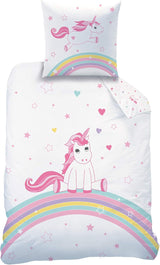 Sängkläder för tjejer, Unicorn, bomull Sängkläder - barn Naty Shop