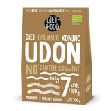 Udon Shirataki Konjac Noodles Bio 385g - Lågkalori, glutenfri, vegan - gjord av konjacrot, rik på fibrer DIET-MAT