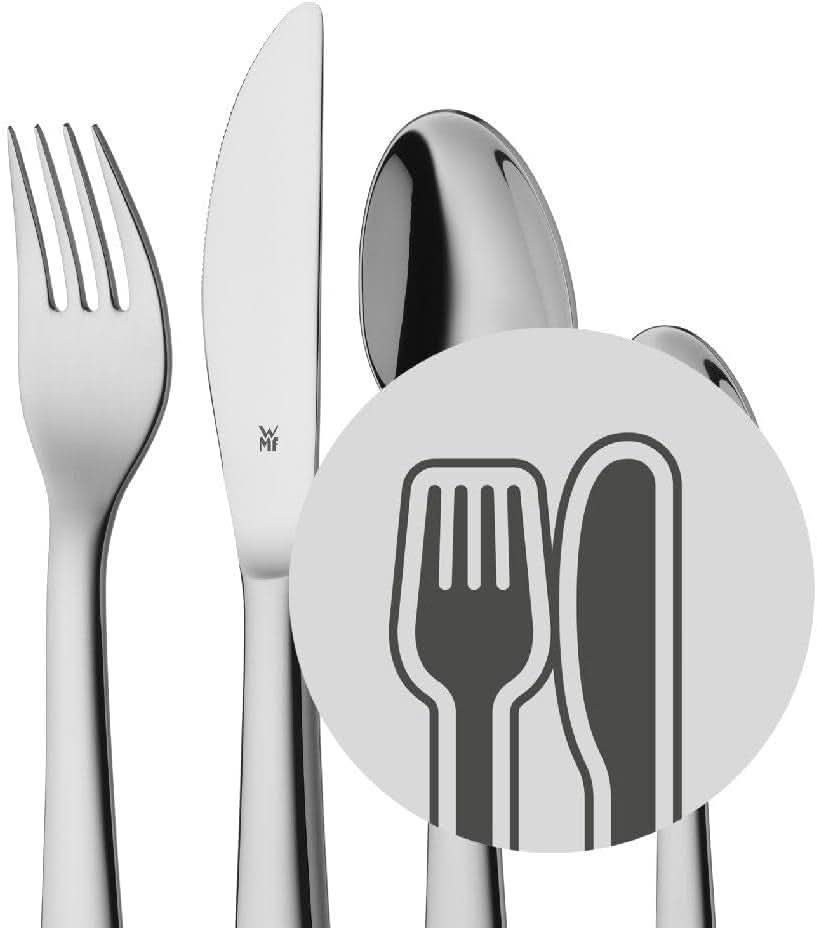 WMF Animals bestickset i rostfritt stål för barn, 4 delar, polerat Cromargan Kitchen Naty Shop