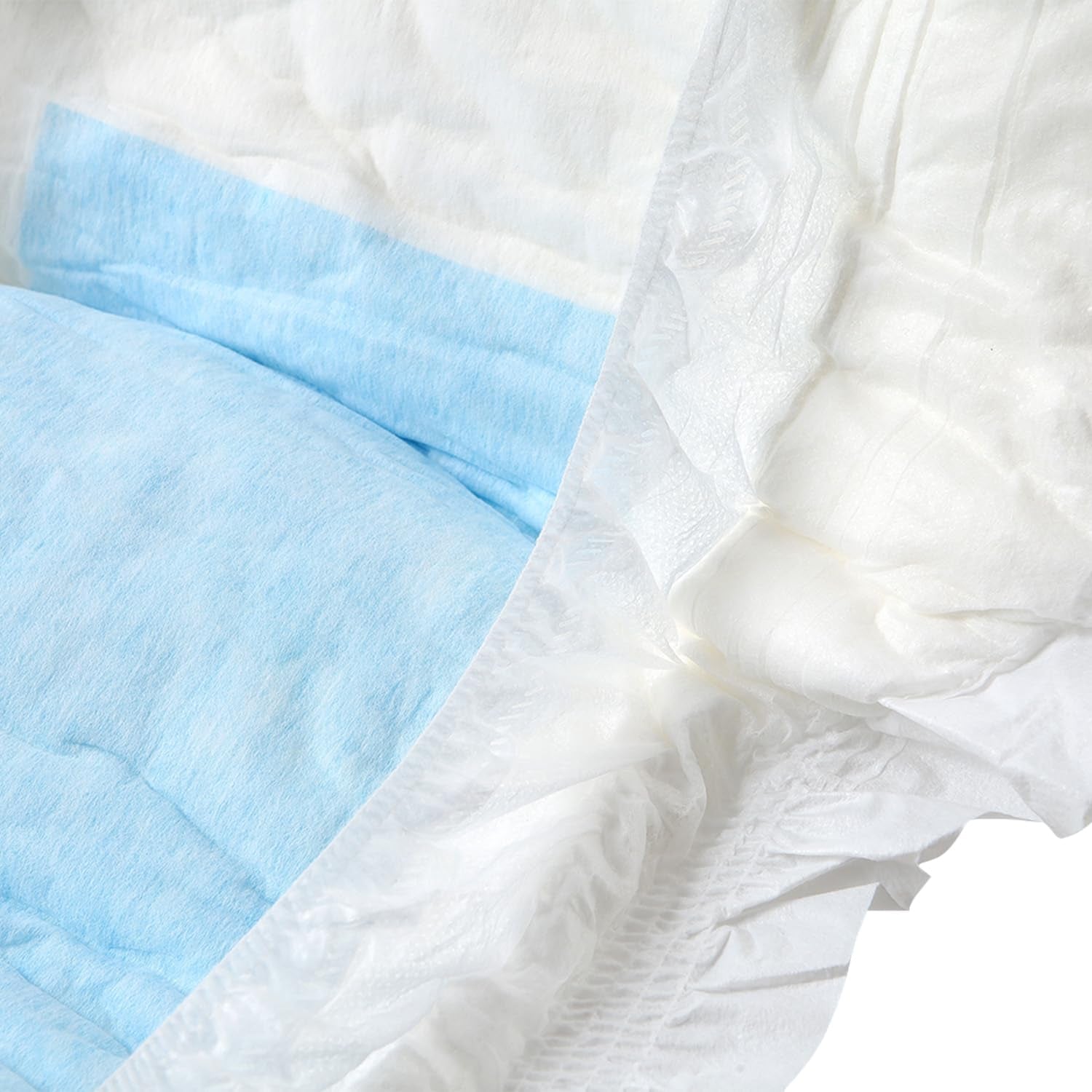 CutiePlusU vuxenblöjor, 10-pack inkontinenstrosor för engångsbruk med öglor för kvinnor och män, maximal absorptionsförmåga över natten - vit (medelstor 71-96 cm)