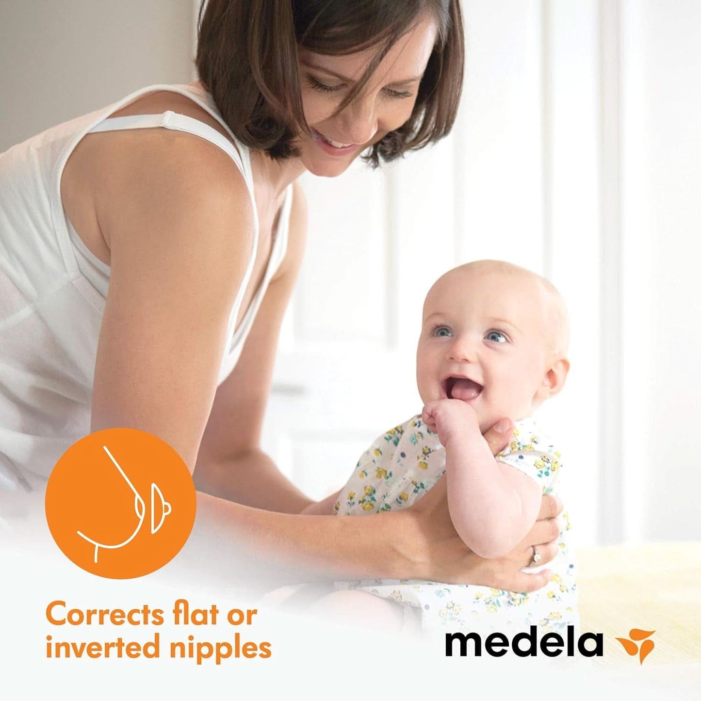 Medela bröstvårtsformare - BPA-fri - En storlek passar alla Mat och amningstillbehör Bebe Naty Shop