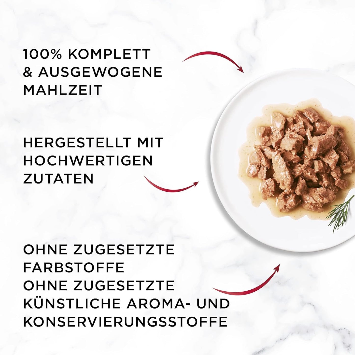Gourmet Mon Petit Intense Wet Cat Food, fjäderfävariant, förpackning om 8 (8 x 6 påsar med 50 g vardera)