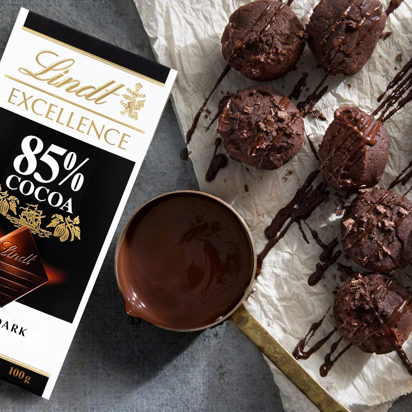 Lindt Choklad | Bar EXCELLENS 85 % kakao | 100g | Extra mörk choklad | Vegansk chokladkaka