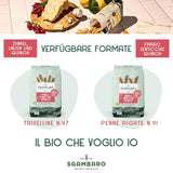 Ekologisk pasta Trivelline N.47 - 500g med dinkelmjöl, linsmjöl och quinoamjöl - Rik på protein, källa till fiber och protein