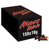 Mars Minis Chokladkakor | Bulkförpackning choklad | Karamell | 150 x 18 g