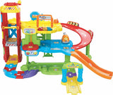 Vtech TUT TUT Baby Flitzer - Parkeringsgarage, färgglad, 66,6 x 75,3 x 45,1 cm & TUT TUT Baby Flitzer - Brandbil - leksaksbil med musik, ljusknapp, meningar och intressanta ljud Bebe Toys Naty Shop