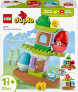 LEGO DUPLO träd för balansering och stapling, utvecklingsleksak, byggset för barn från 18 månader, kreativ leksak för barn, pedagogisk leksak med 2 leksaksfåglar 10440 Byggset Besuche den LEGO-Store