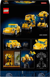 LEGO Icons Transformers Bumblebee, Vuxen samlarrobot Actionfigur, Filmbyggsats för science fiction-fans, Kan förvandlas till en bil, Äventyrsleksak 10338 Byggset Besuche den LEGO-Store