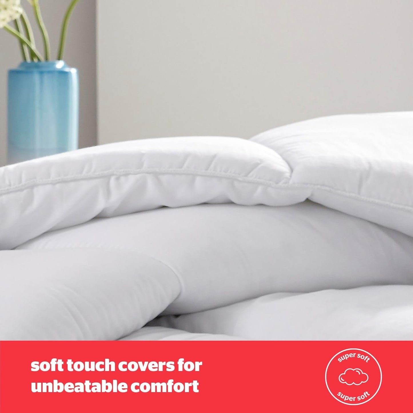 Silentnight bounceback täcke, 13,5 tog, king size, bomullsblandning, vit, king size Täcken och täcken Naty Shop