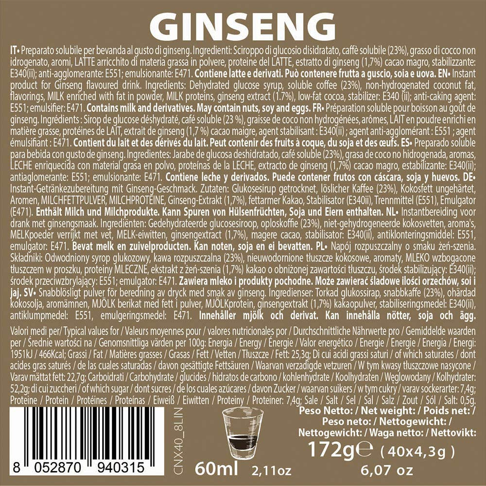 Snabblöslig produkt Ginsengkapslar 4,3g x 40 kapslar